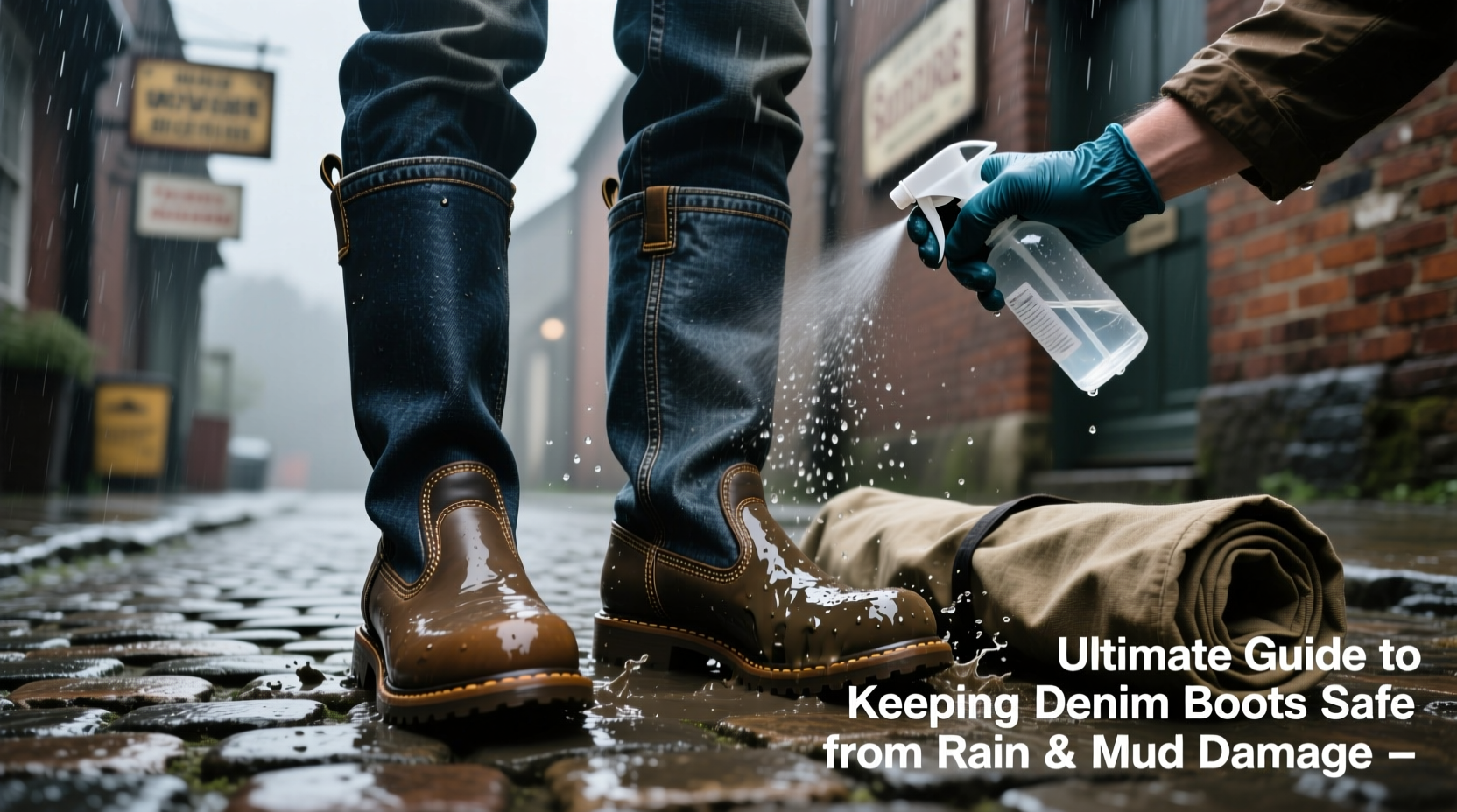 ultimate guide to keeping denim boots safe from rain and mud damage