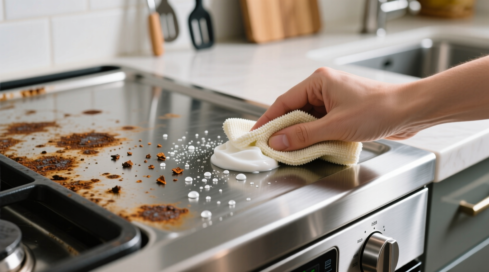 how to remove rust from stainless steel appliances