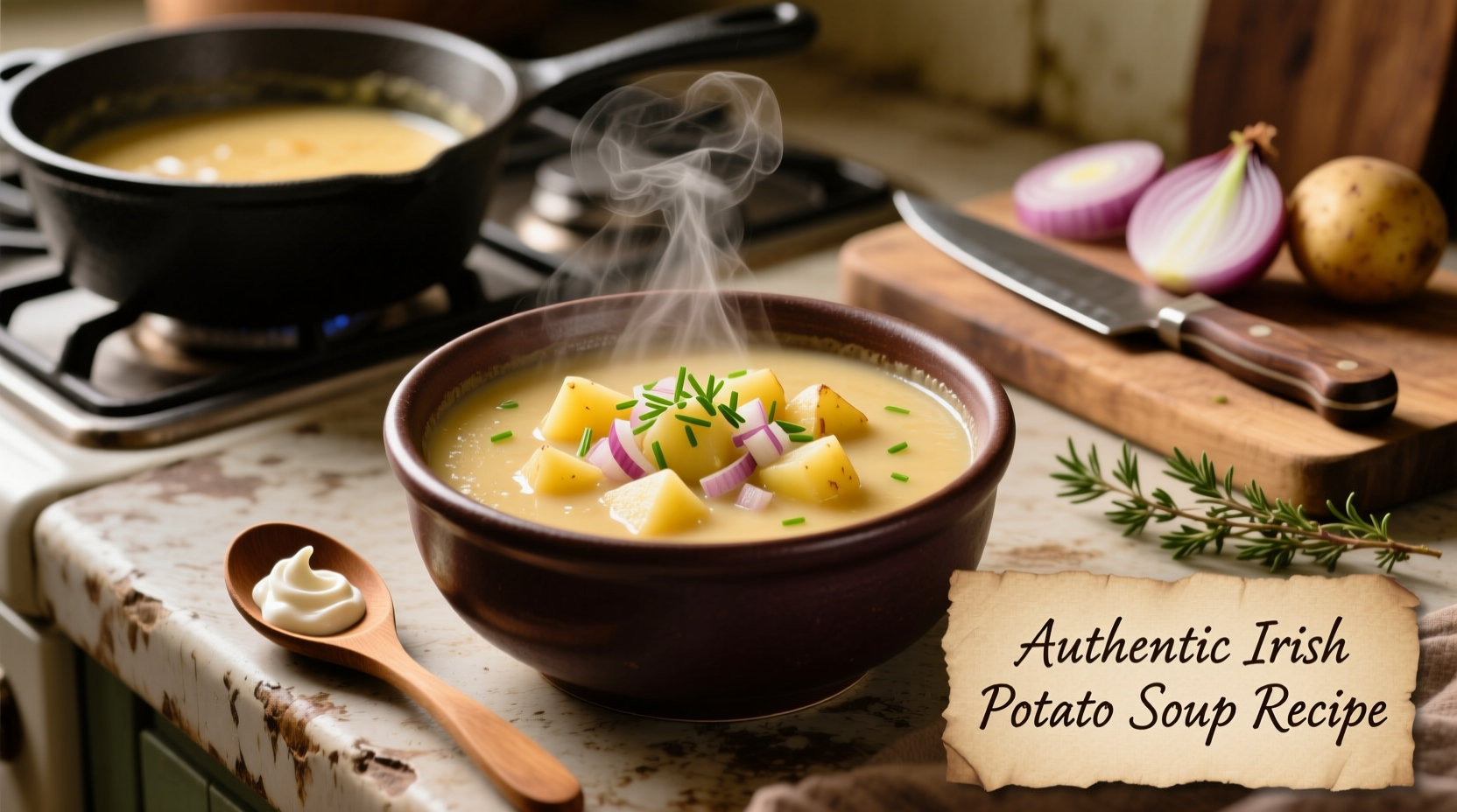 Authentic Irish Potato Soup Recipe: Creamy & Comforting