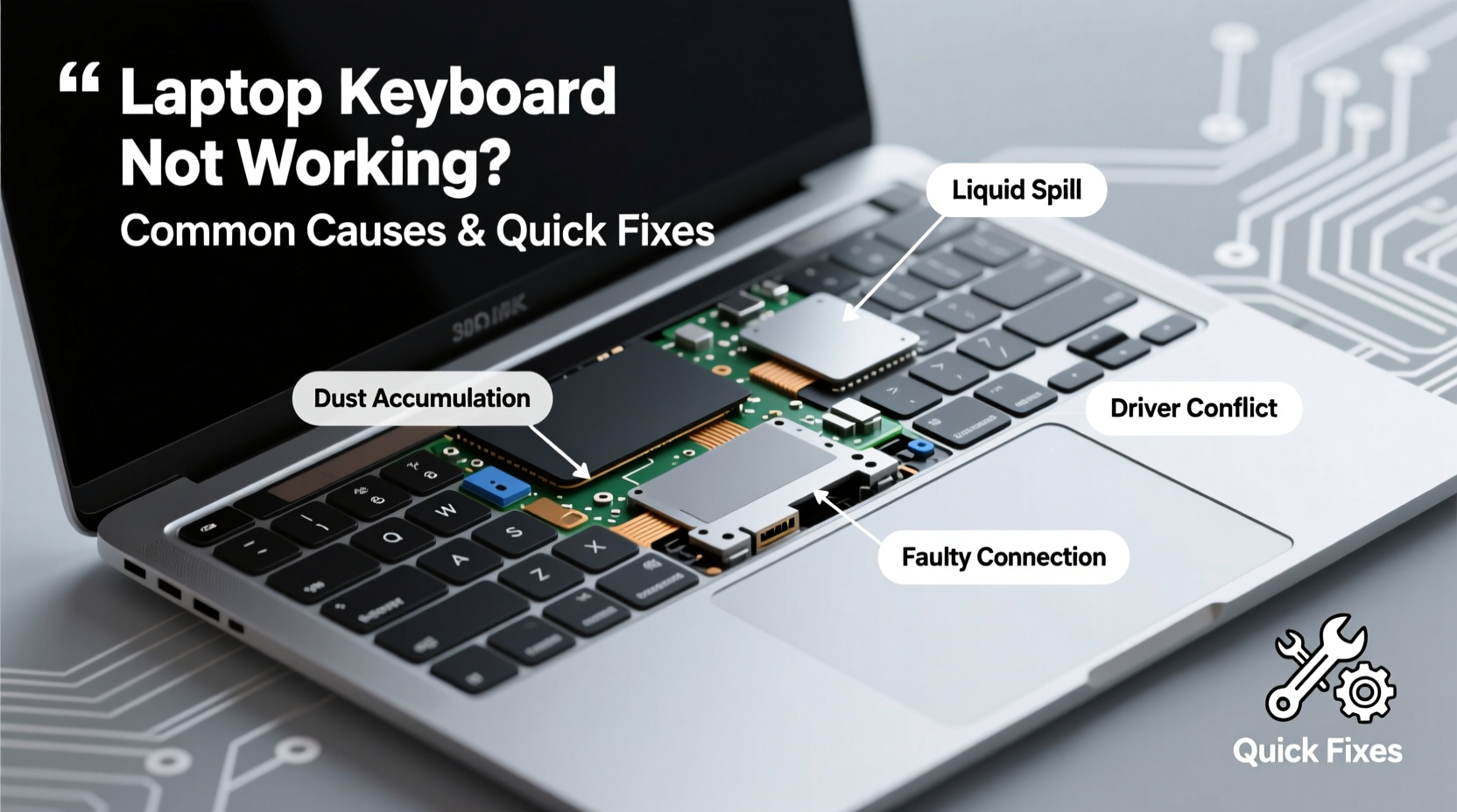 laptop keyboard not working common causes quick fixes