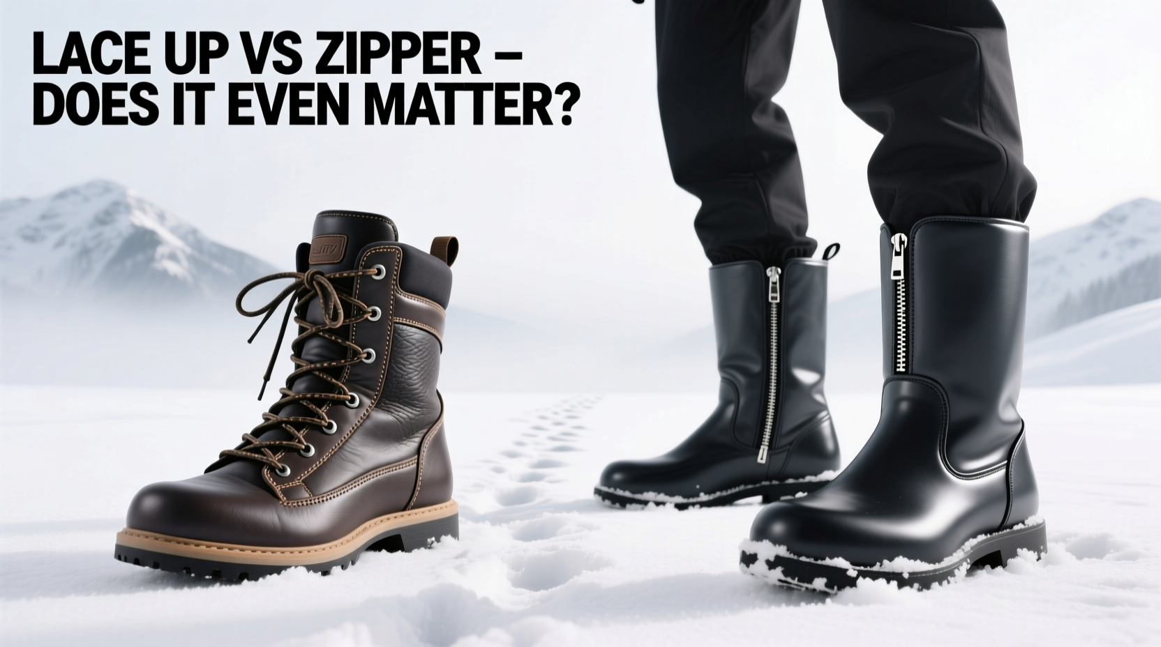 lace up vs zipper snow boots does it even matter which one you choose