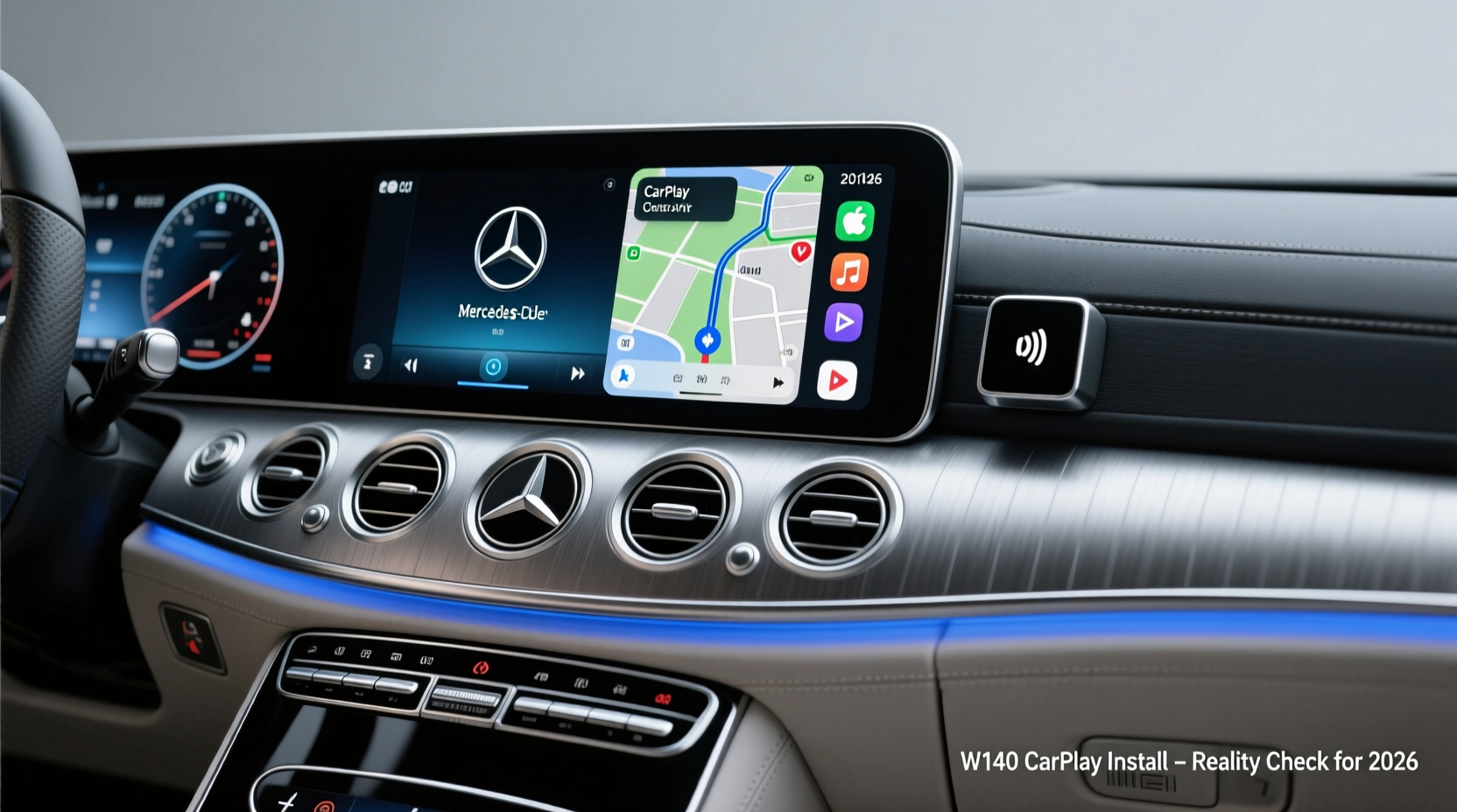 W140 CarPlay Install: Reality Check for 2026