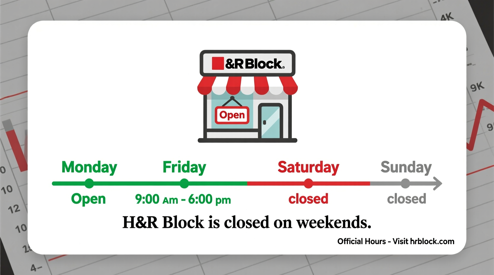 is h and r block open on weekends