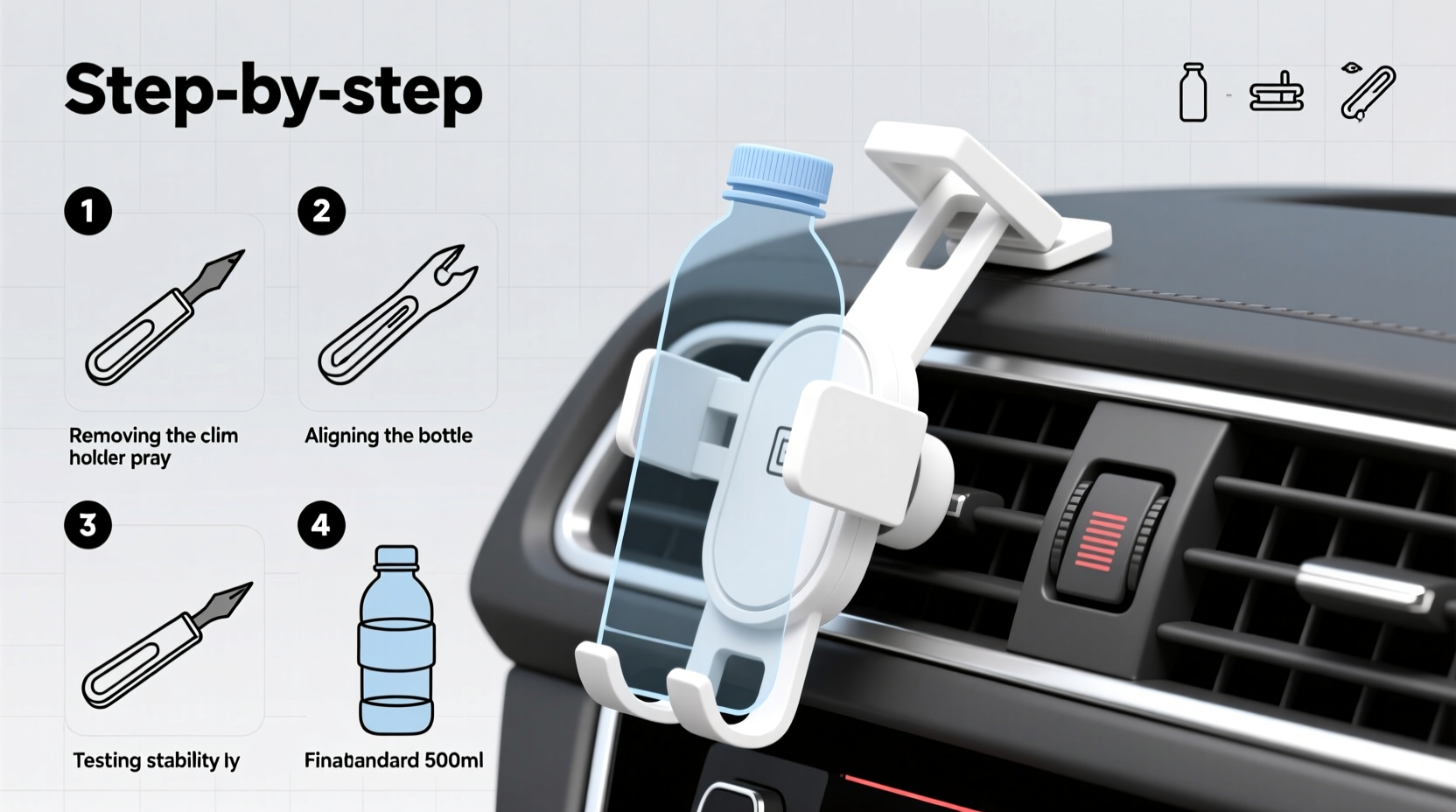 install vent clip bottle