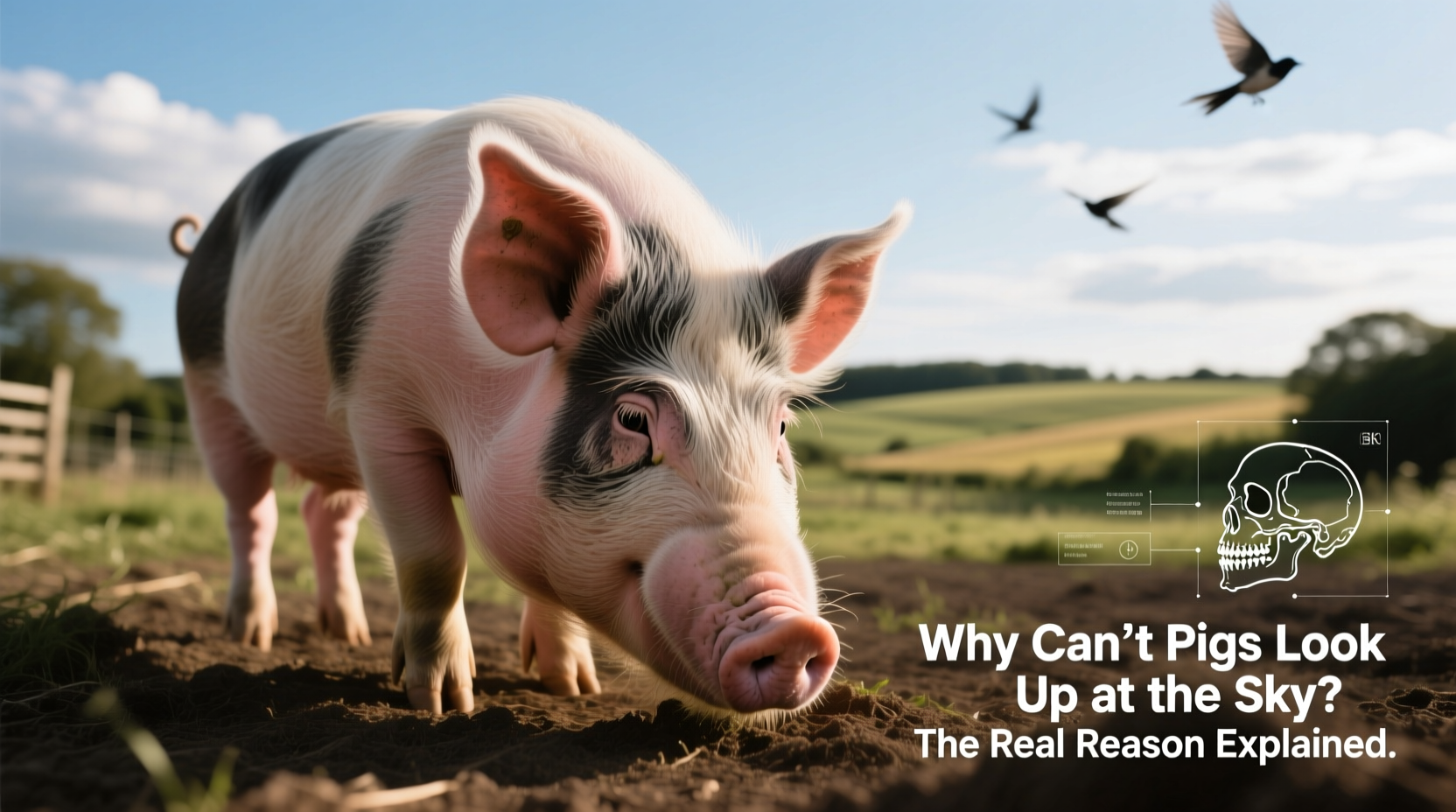 why cant pigs look up at the sky the real reason explained