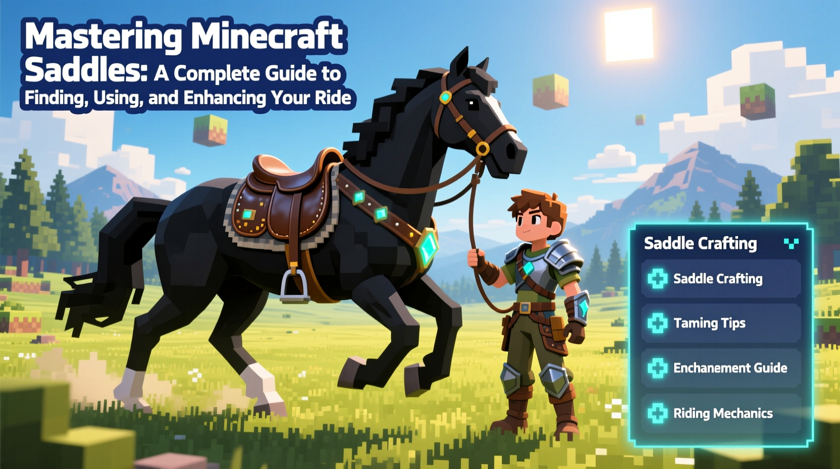 mastering minecraft saddles a complete guide to finding using and enhancing your ride