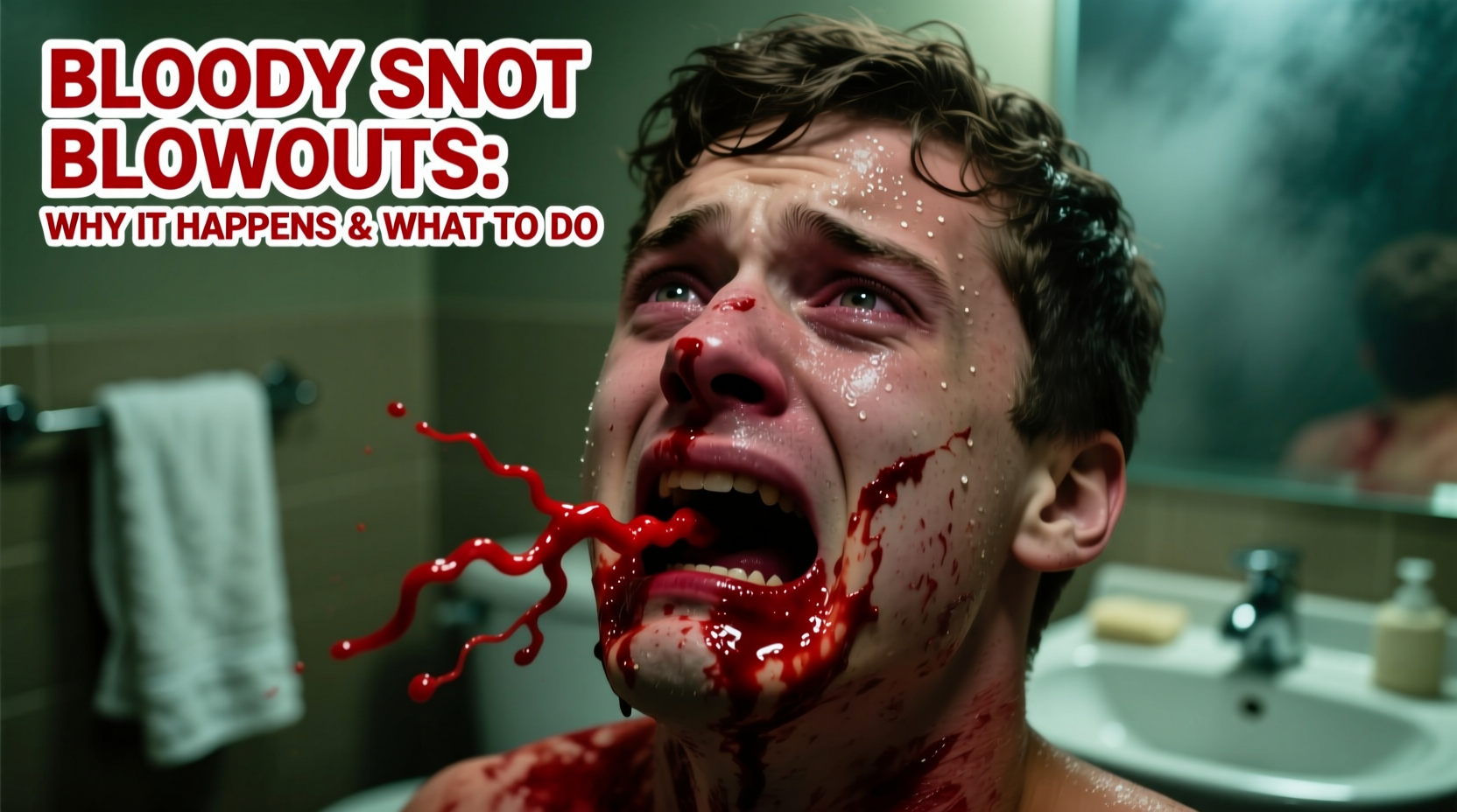bloody snot blowouts why its happening what to do