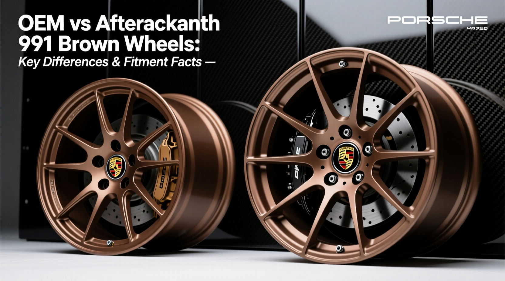 oem vs aftermarket 991 brown wheel