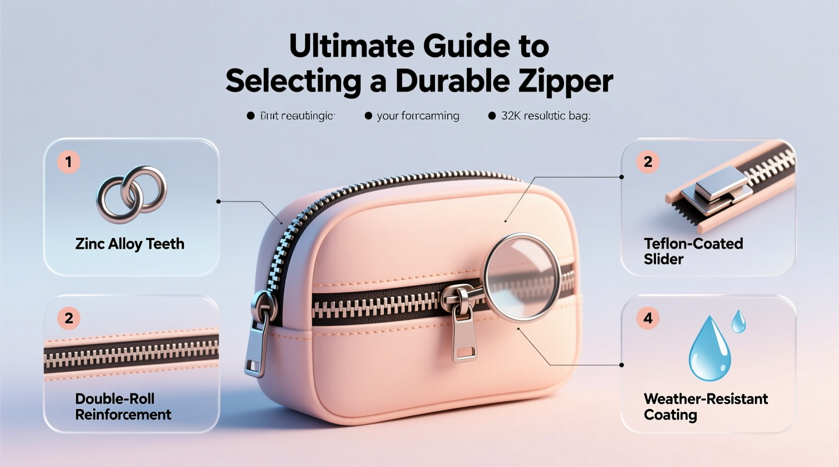 ultimate guide to selecting a durable zipper for your cosmetic bag tips and key features explained