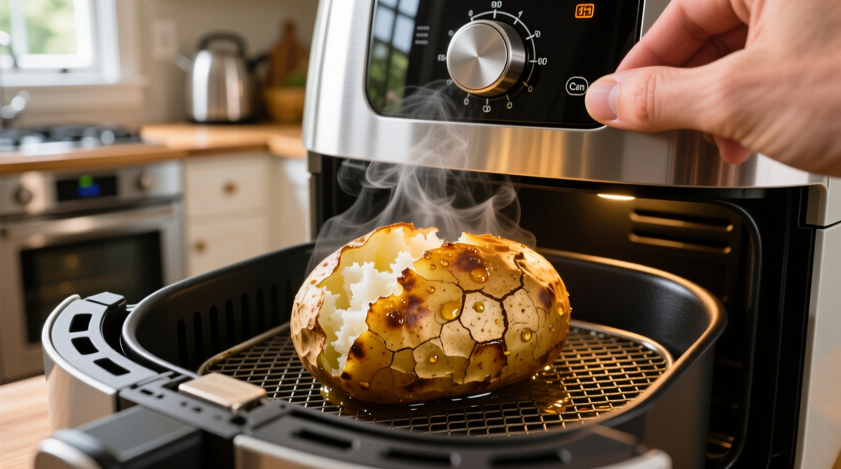 baked potato in an air fryer