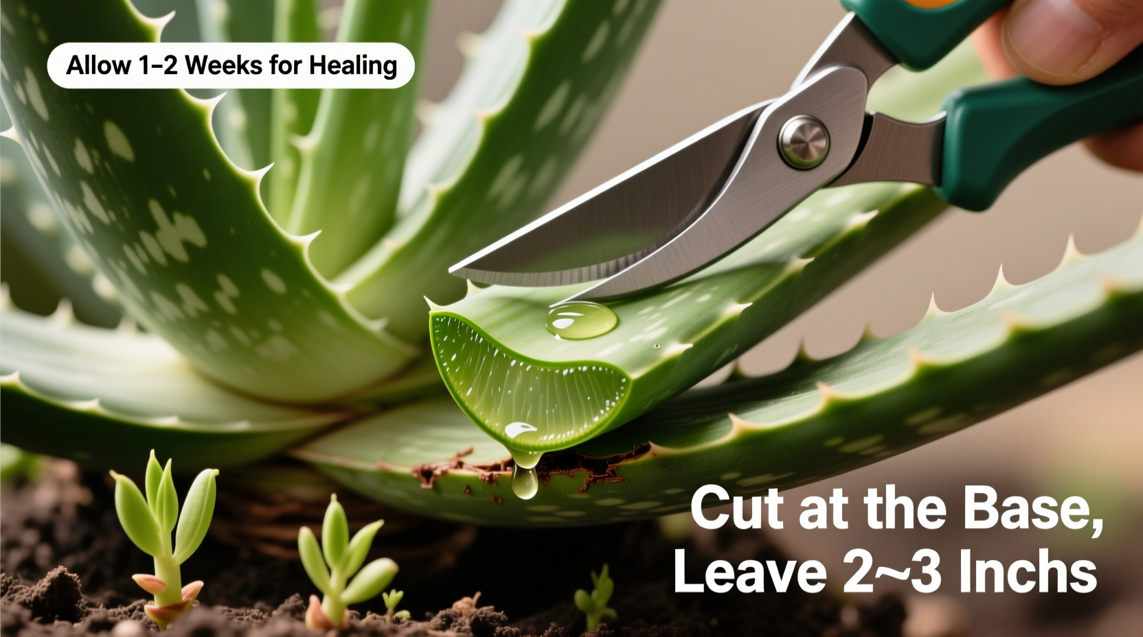 how to cut aloe vera plant so it grows back