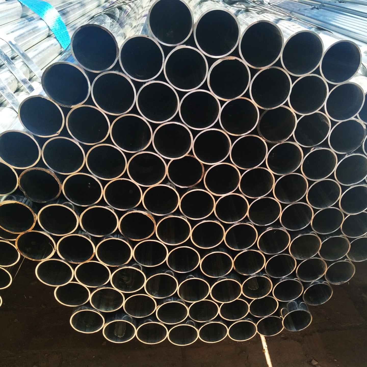Construction Pipe Steel Pipe Corrugated Galvanized Round Steel Pipe
