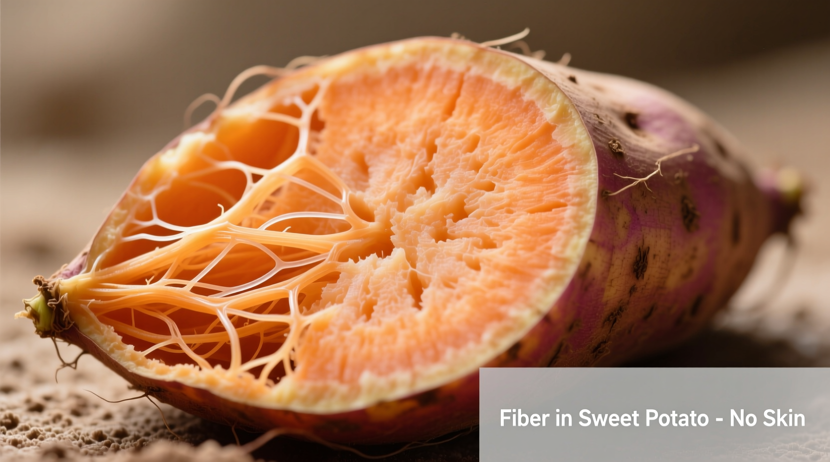 fiber in sweet potato without skin