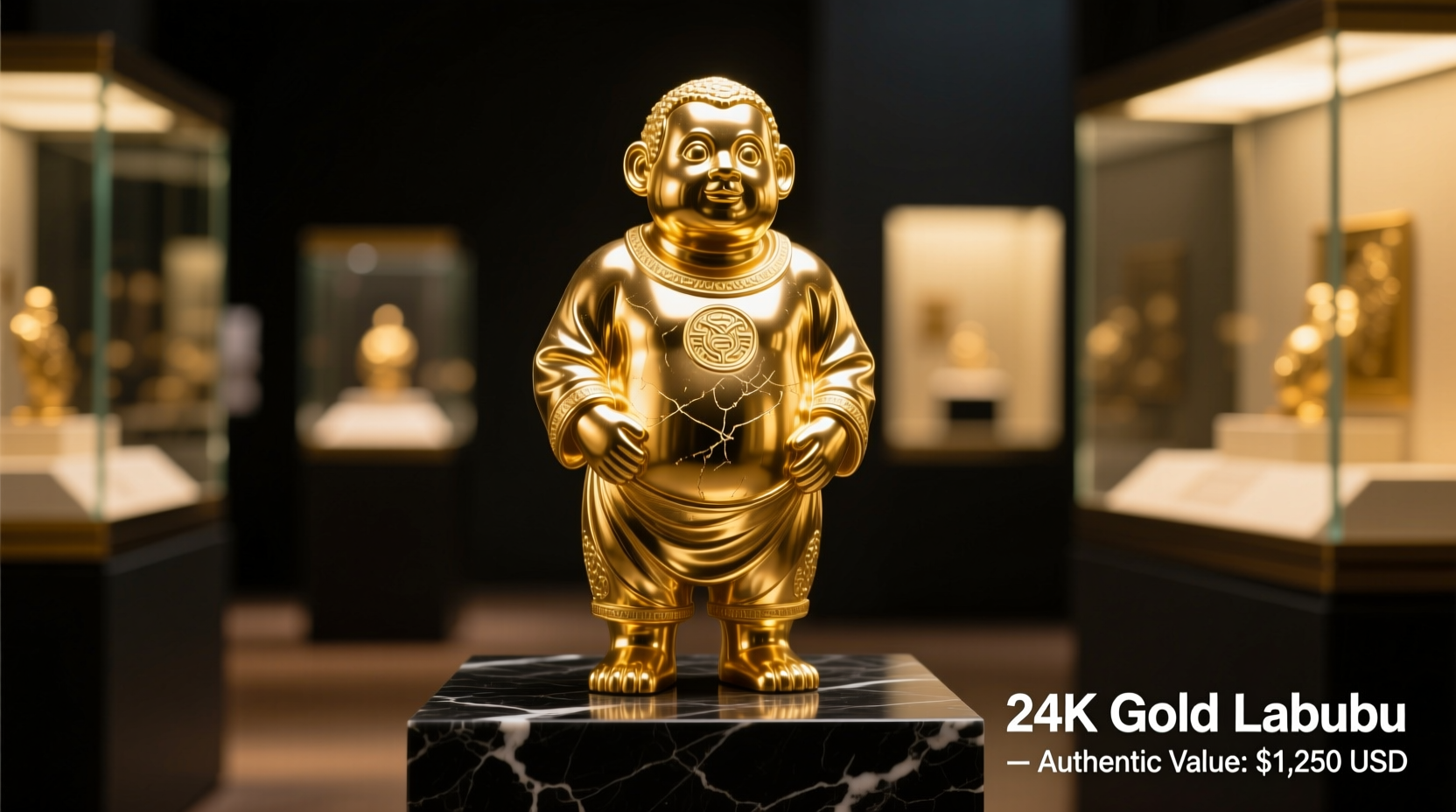 how much is a 24 karat gold labubu worth