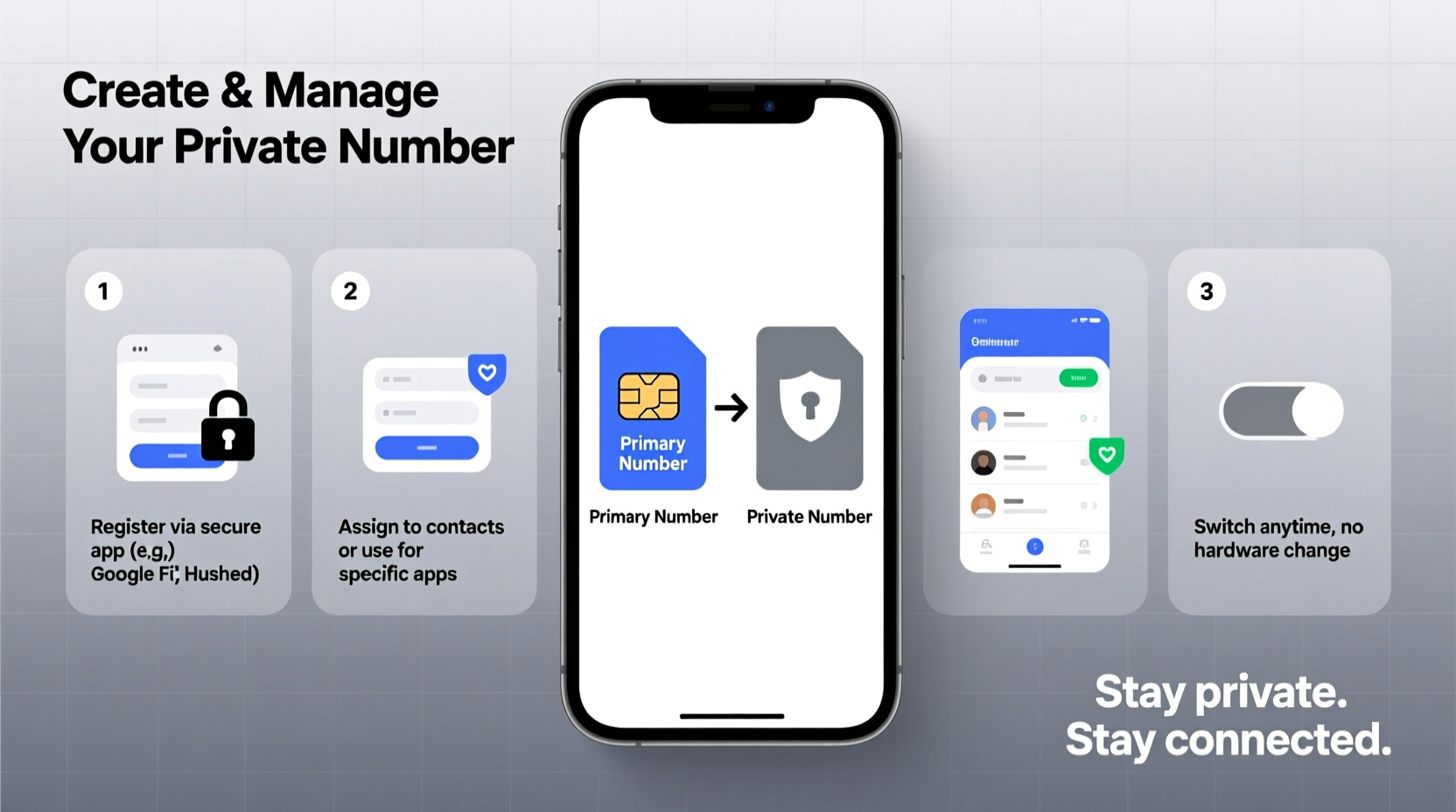 how to create and manage a new phone number for privacy and convenience