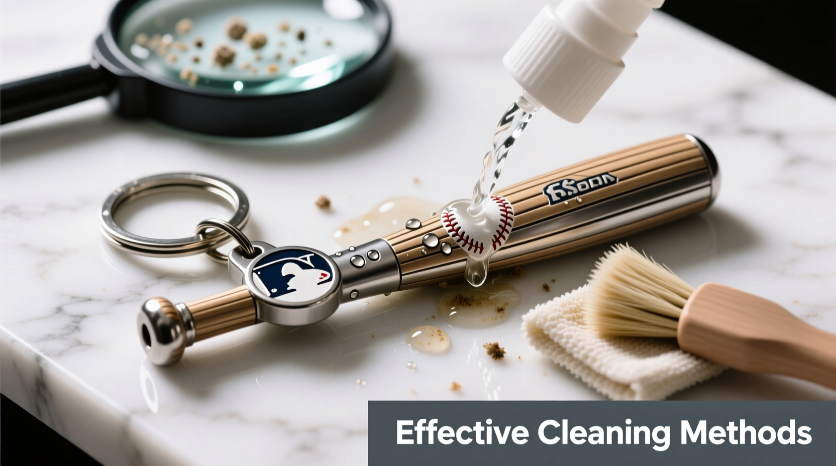 effective methods for cleaning and restoring your 3d baseball bat keychain