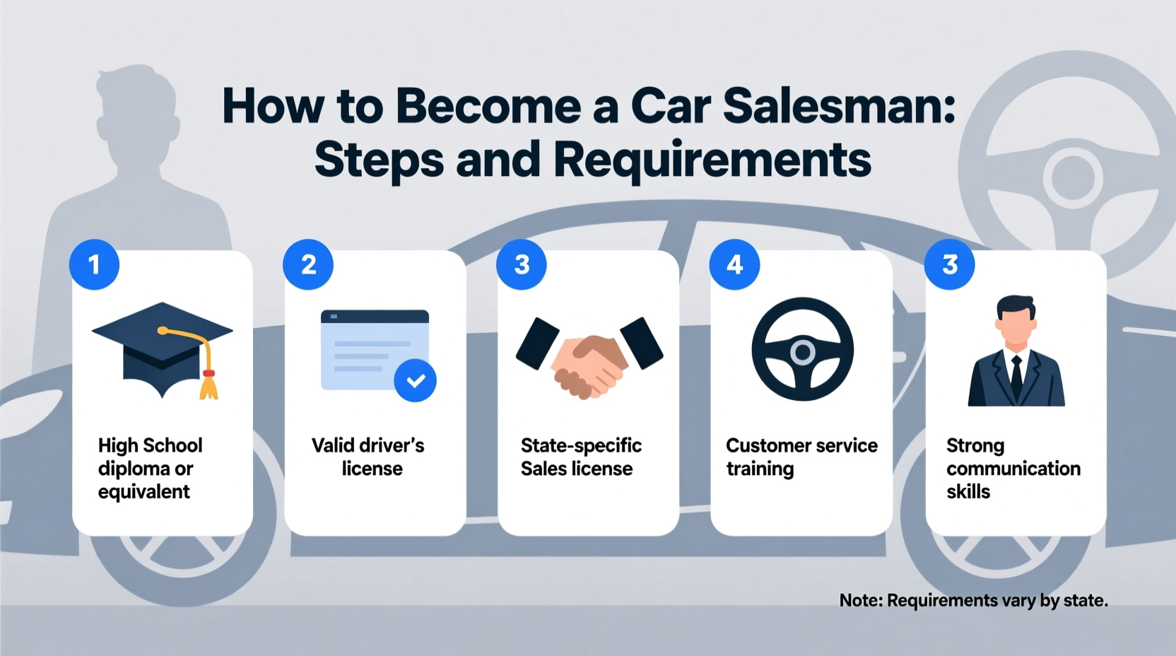 how do you become a car salesman
