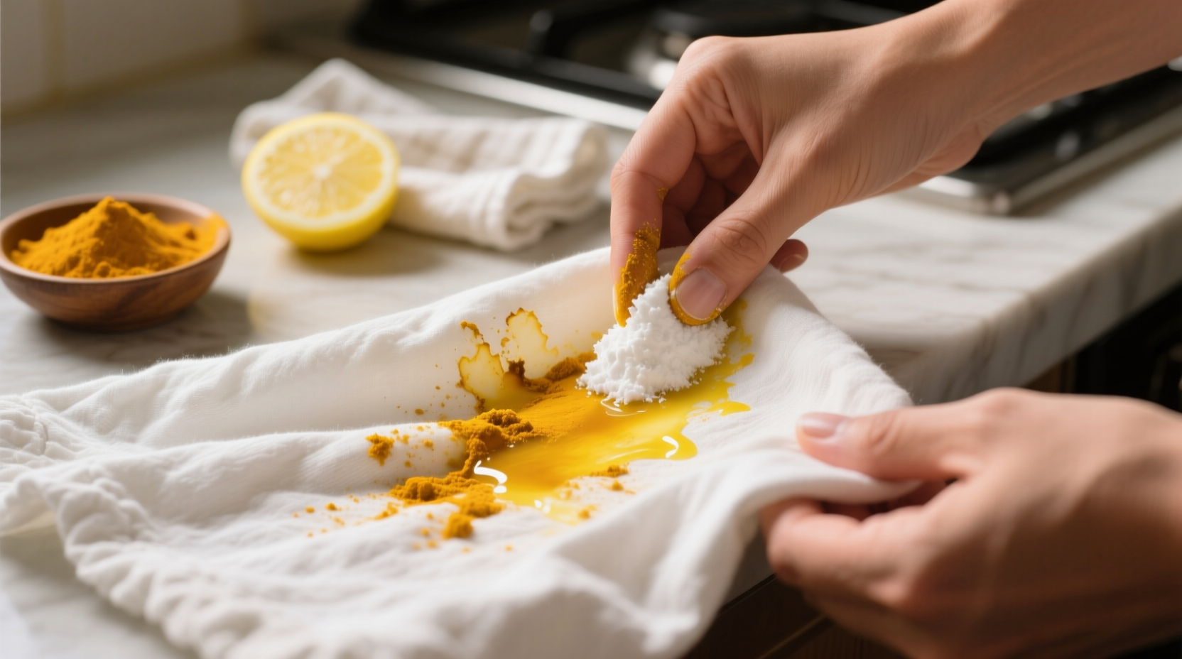 how to remove turmeric stains