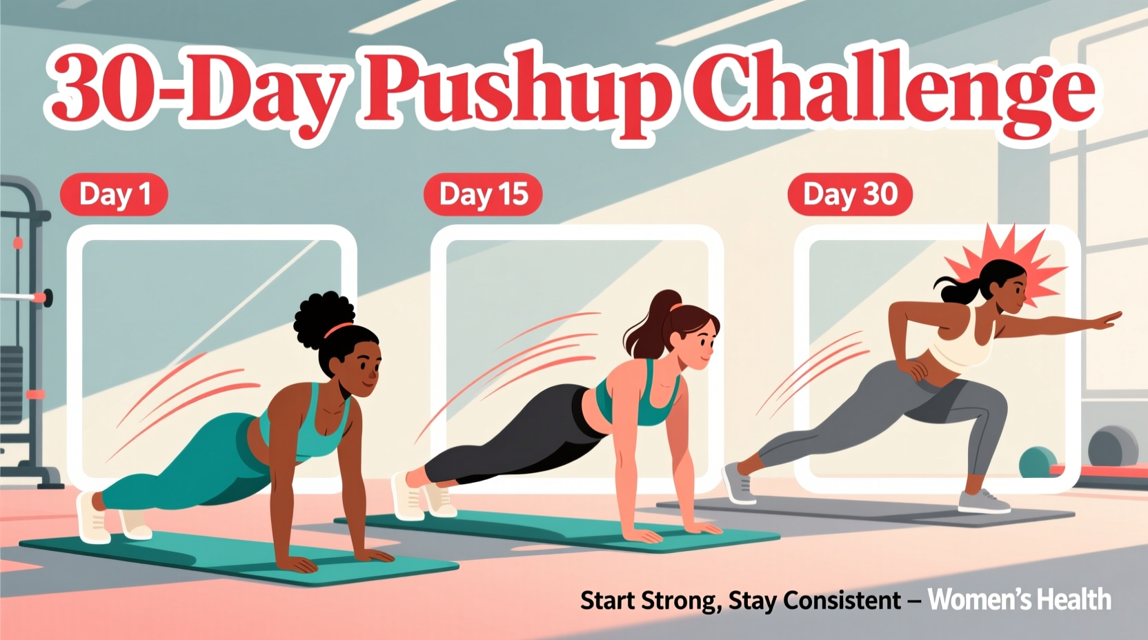 womens health 30 day pushup challenge