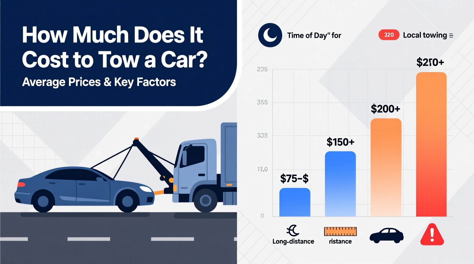 how much does it cost for towing a car