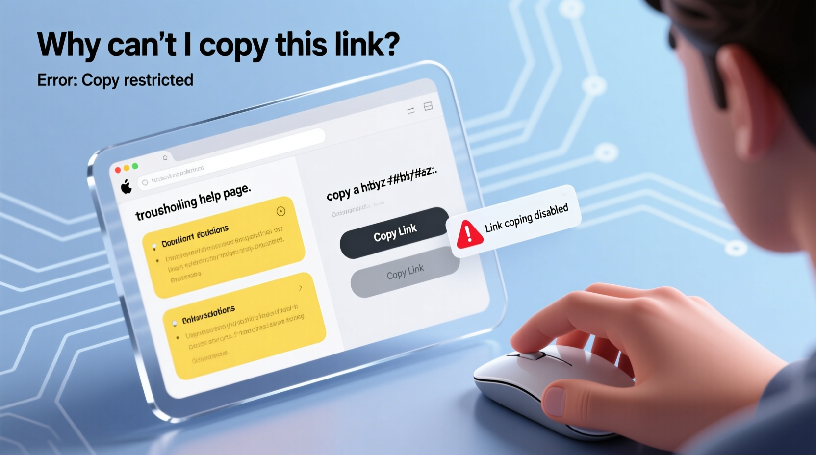 why cant i copy link to highlight troubleshooting solutions