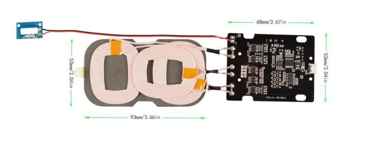 OEM ODM customized 3 coil 5W 7.5W 10W fast wireless charger module for Iphonex