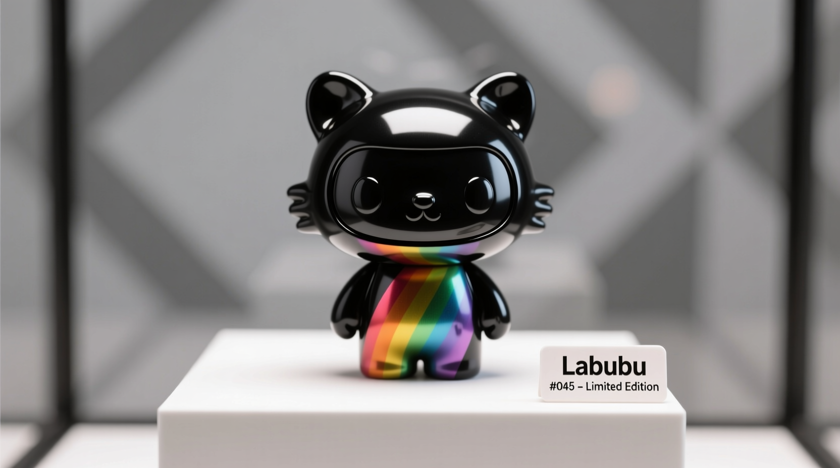 how much is the black and rainbow labubu worth