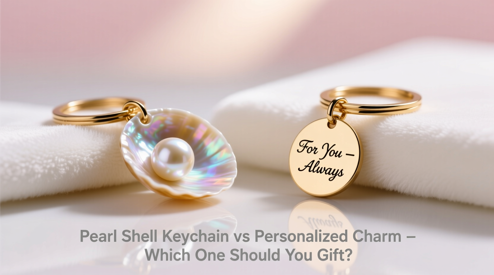 pearl shell keychain vs personalized charm which one should i actually gift