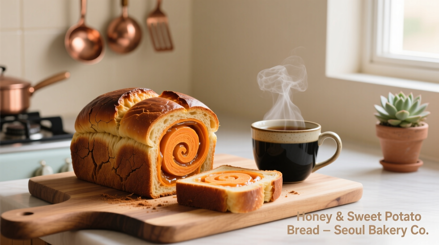 korean sweet potato bread