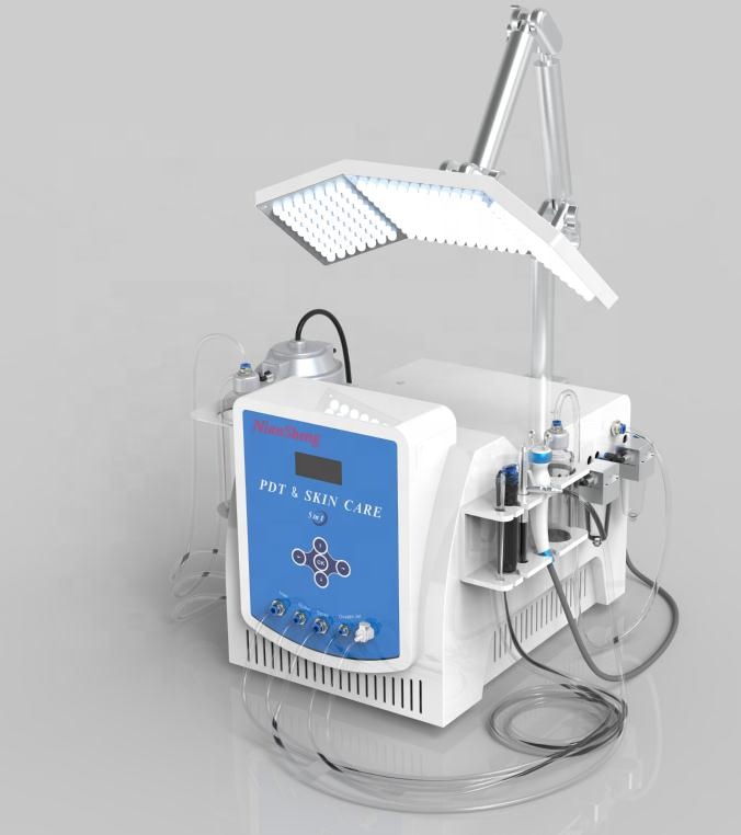 5 in 1 Portable Water peeling  Deep Cleaning Hydro facials 7 Colors PDT Led Photon Light Therapy Machine