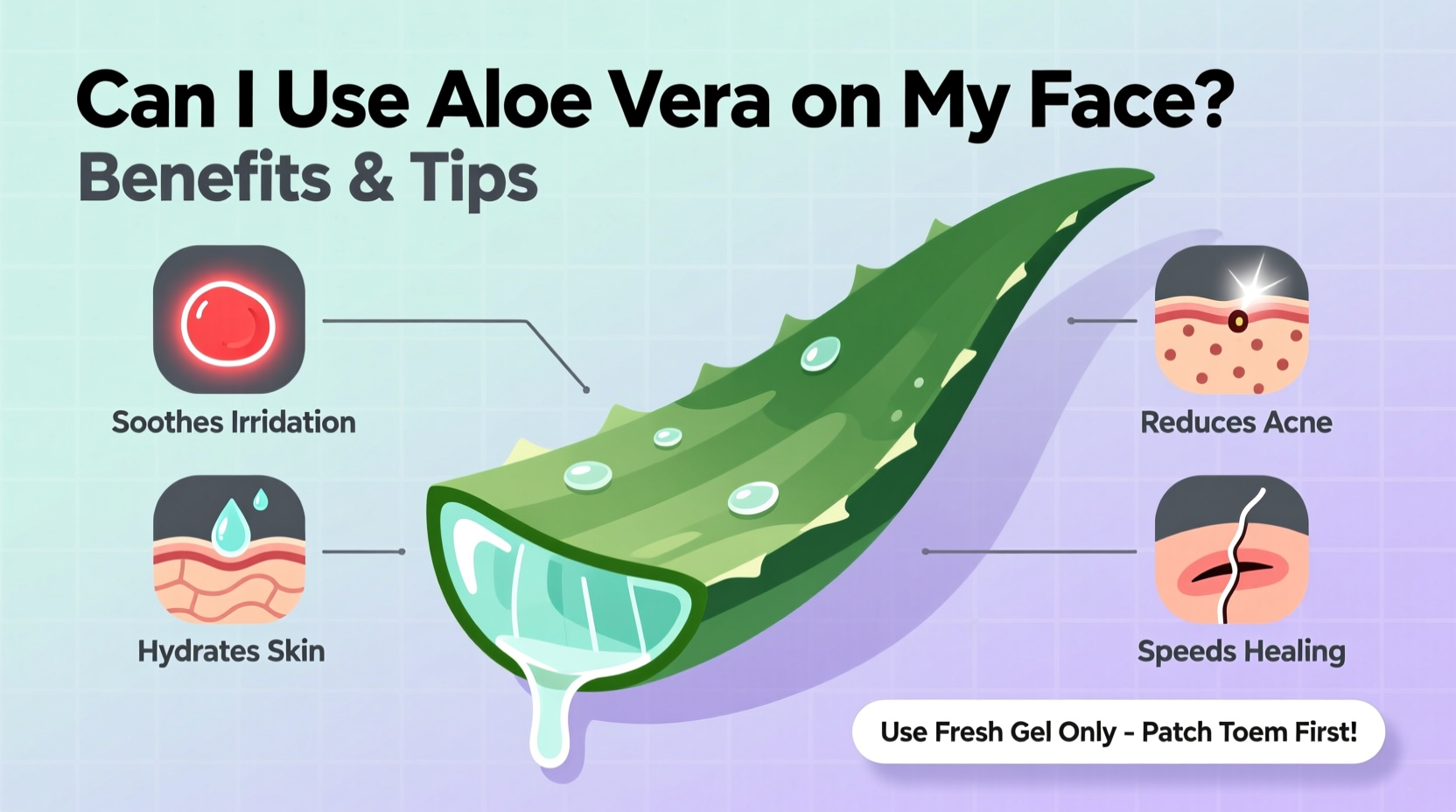 can i use aloe vera on my face