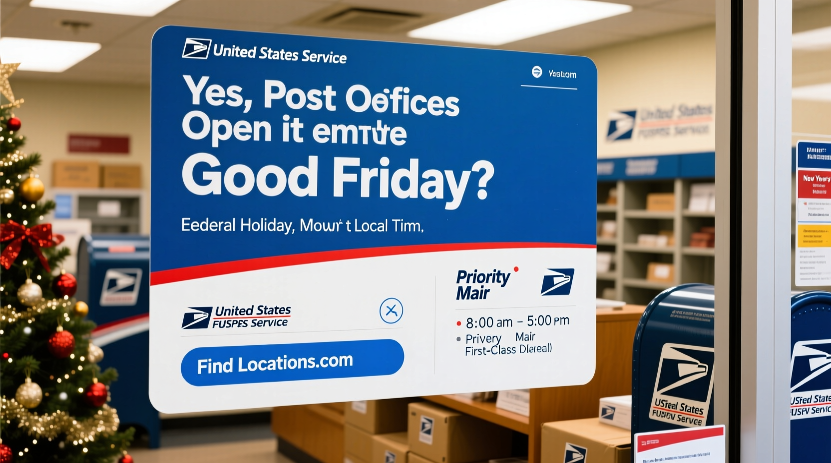 is the united states post office open on good friday