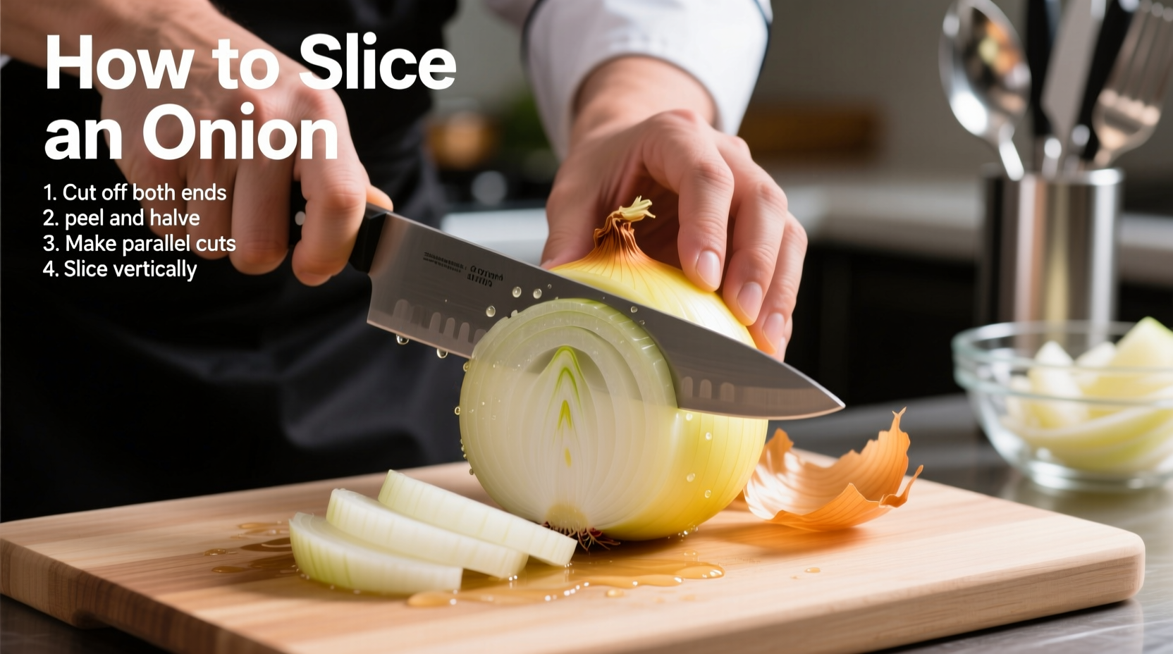 how to slice onion