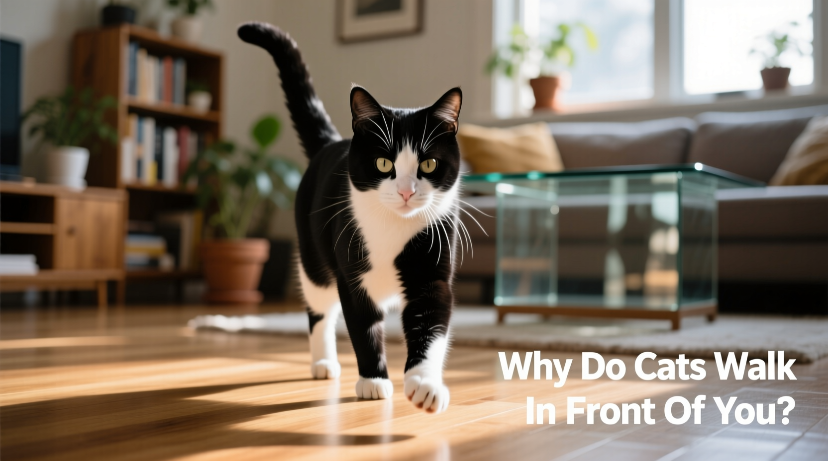 why do cats walk in front of you understanding feline behavior
