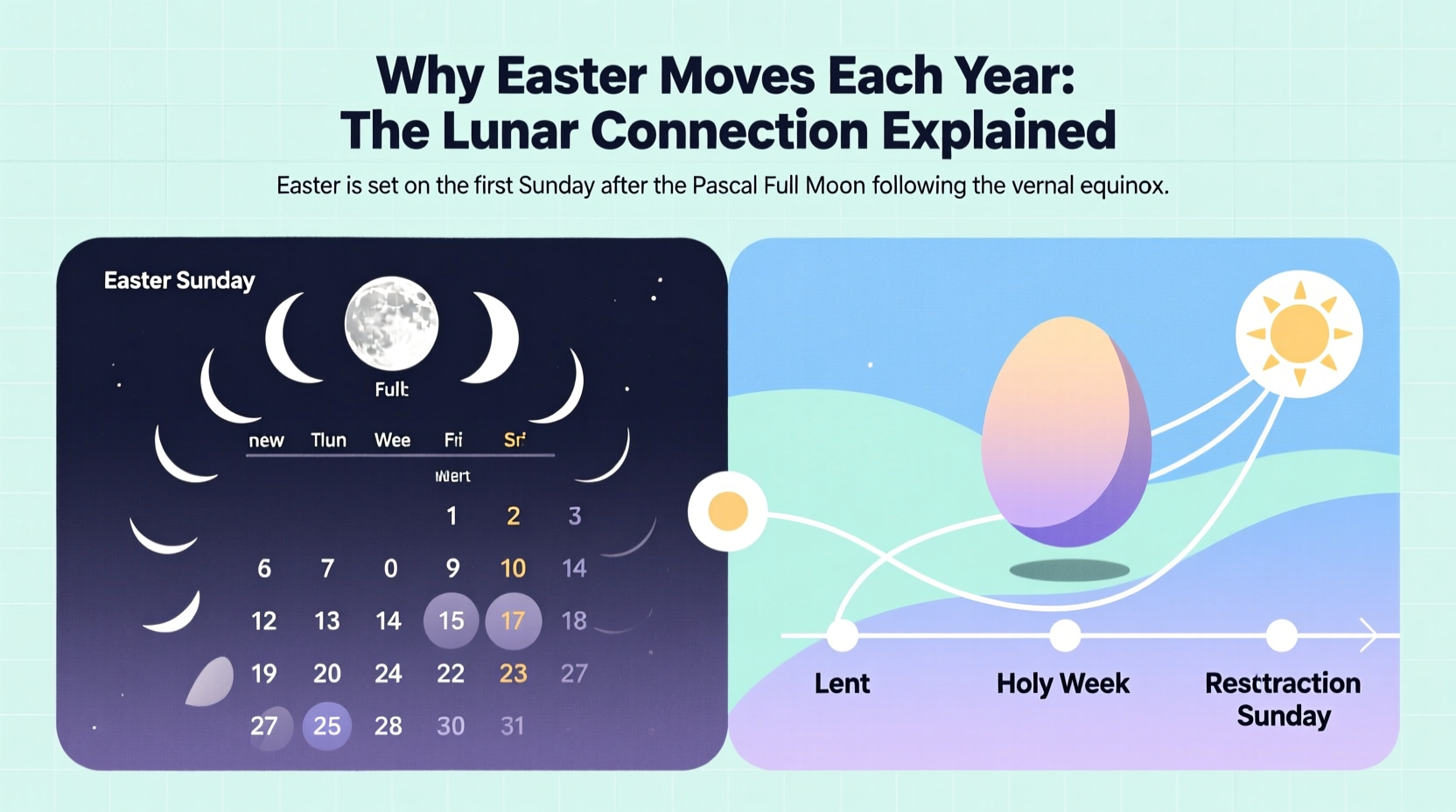 why is easter celebrated on different days every year