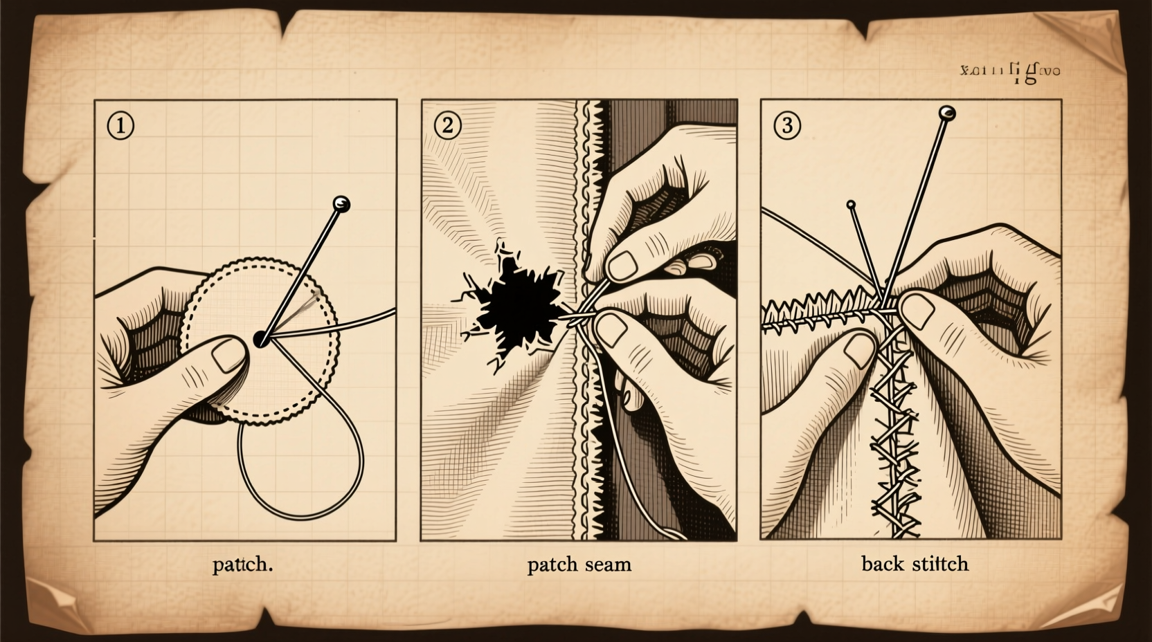 how to patch a hole mend a seam and fix