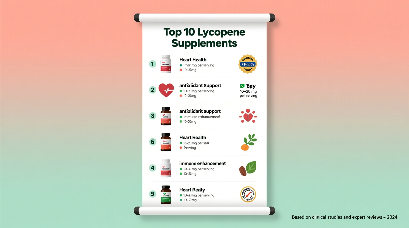 top 10 best lycopene supplements for heart immune support