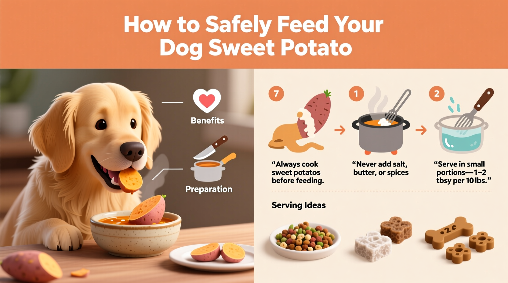 Beautiful view of Dietary Changes For Anxious Dogs Sweet Potatoes And Fish