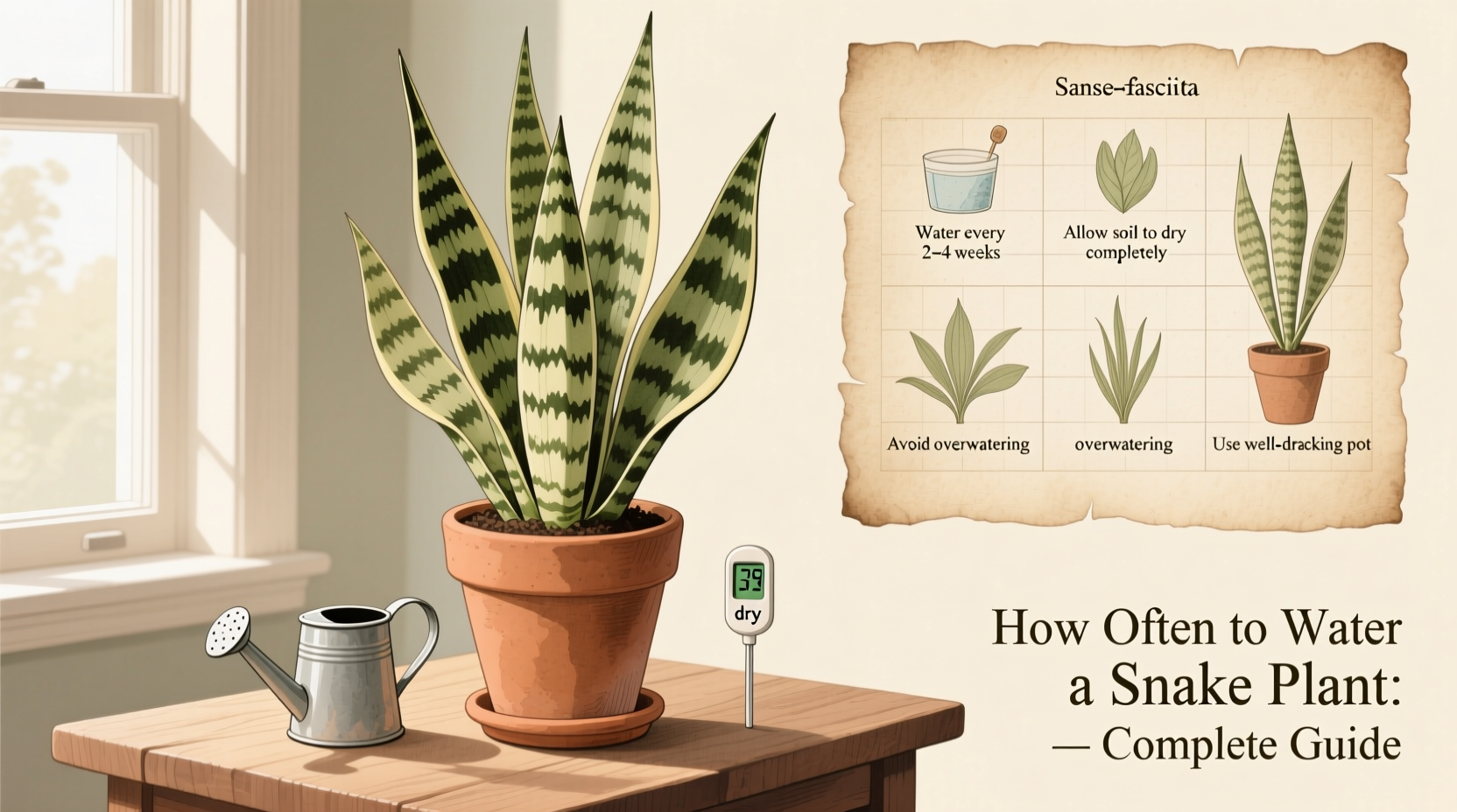 how often do i water my snake plant
