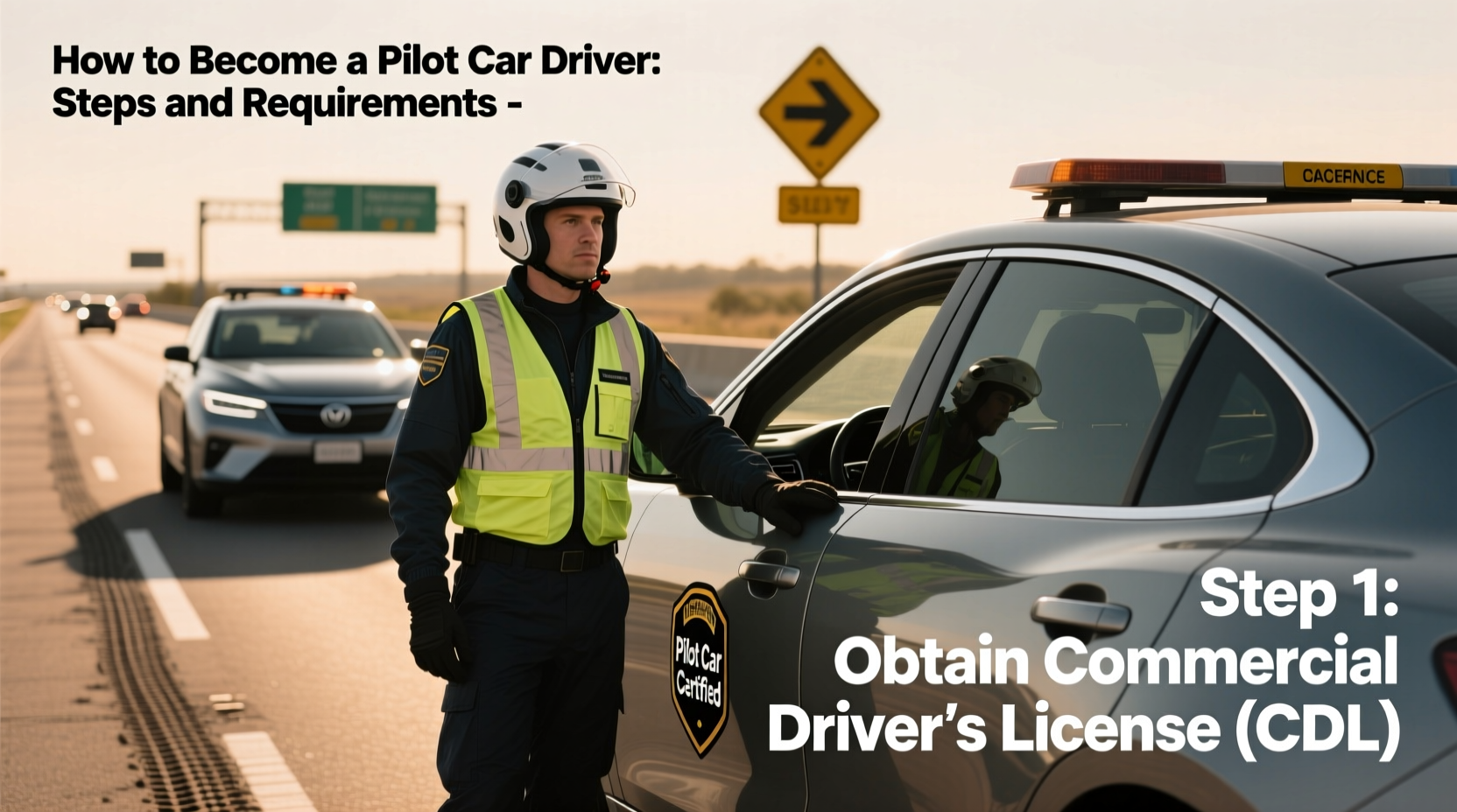 how to become pilot car driver