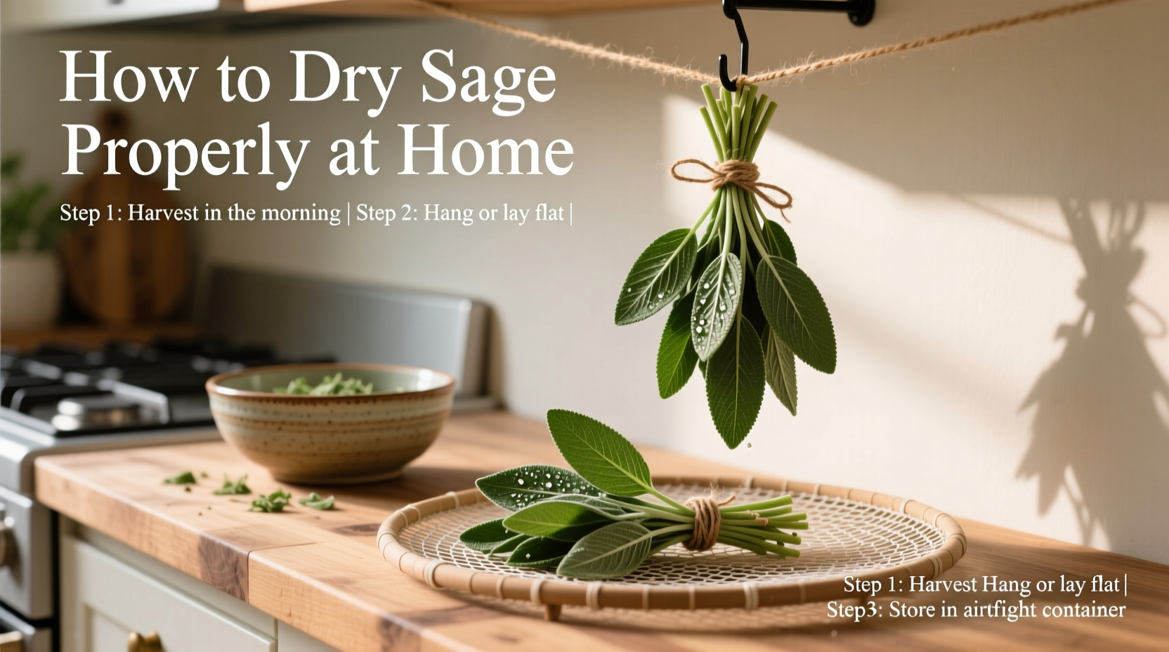 how to dry sage