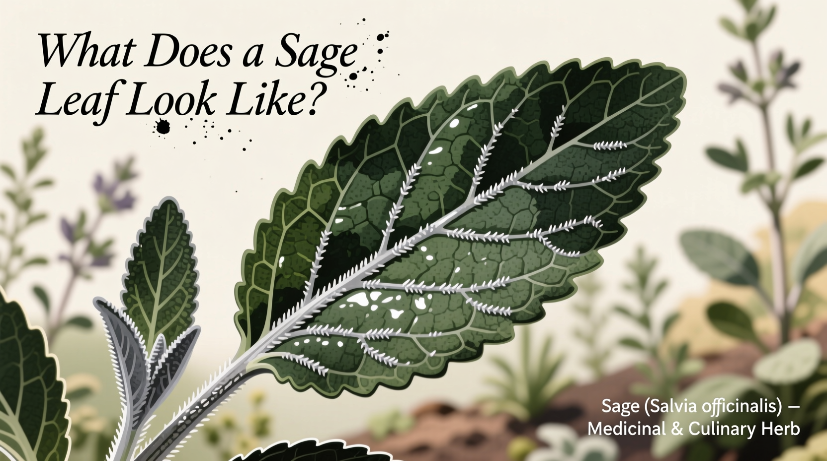 What Does a Sage Leaf Look Like? Visual Guide