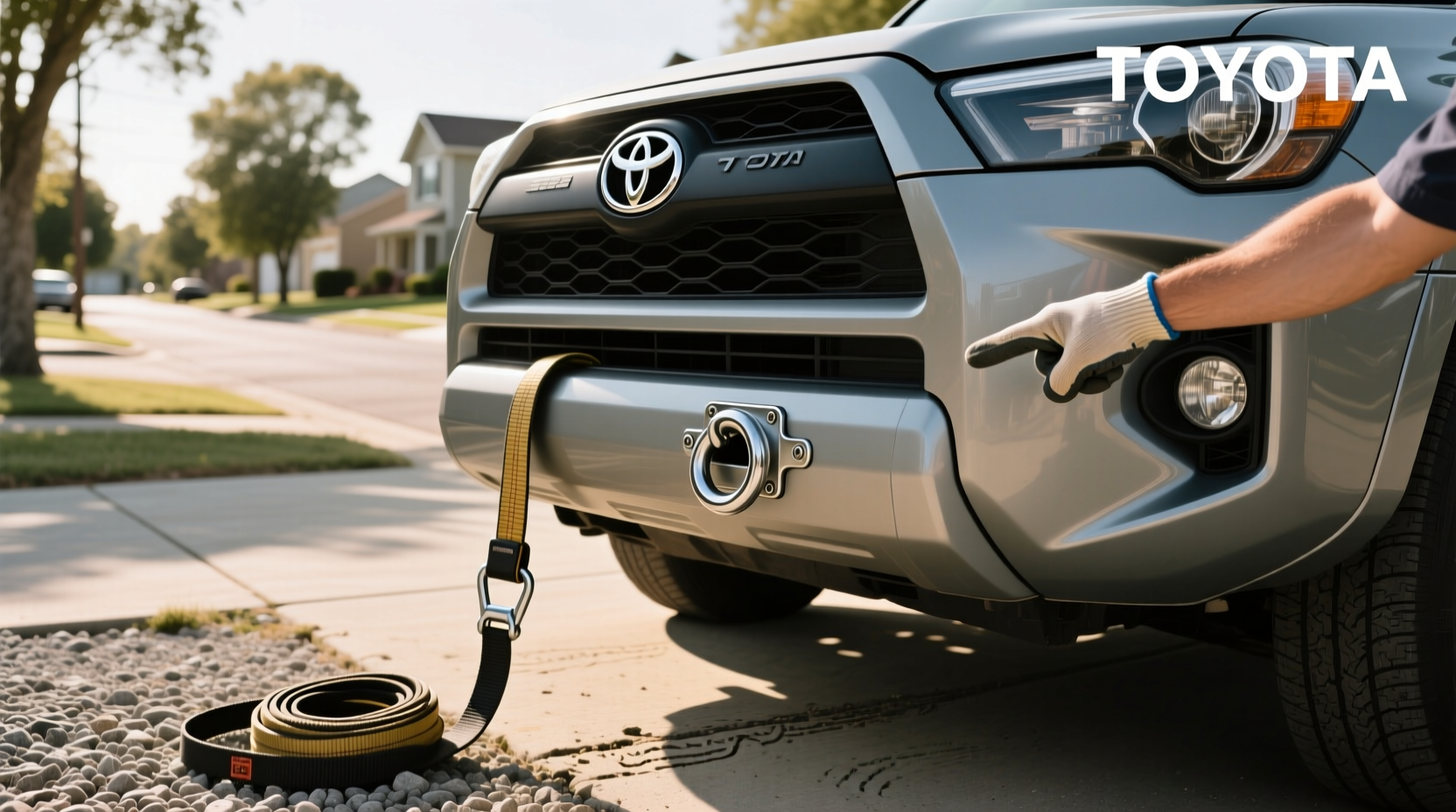 how to choose toyota tow hook,How do I find the tow hook point on my car?