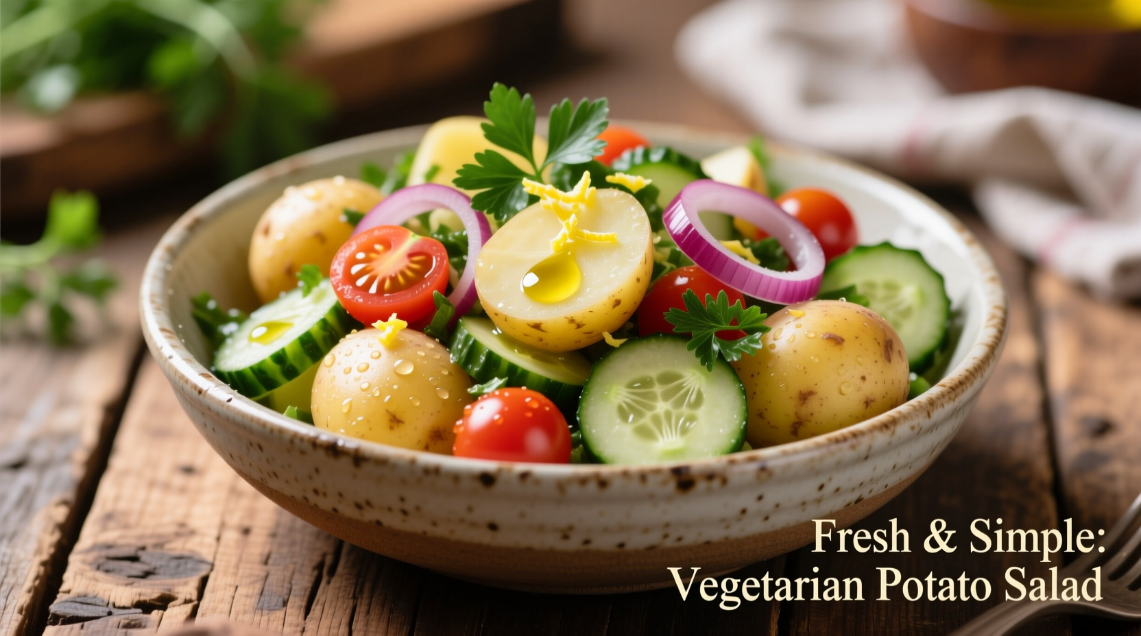 Perfect Vegetarian Potato Salad Recipe: Creamy & Fresh