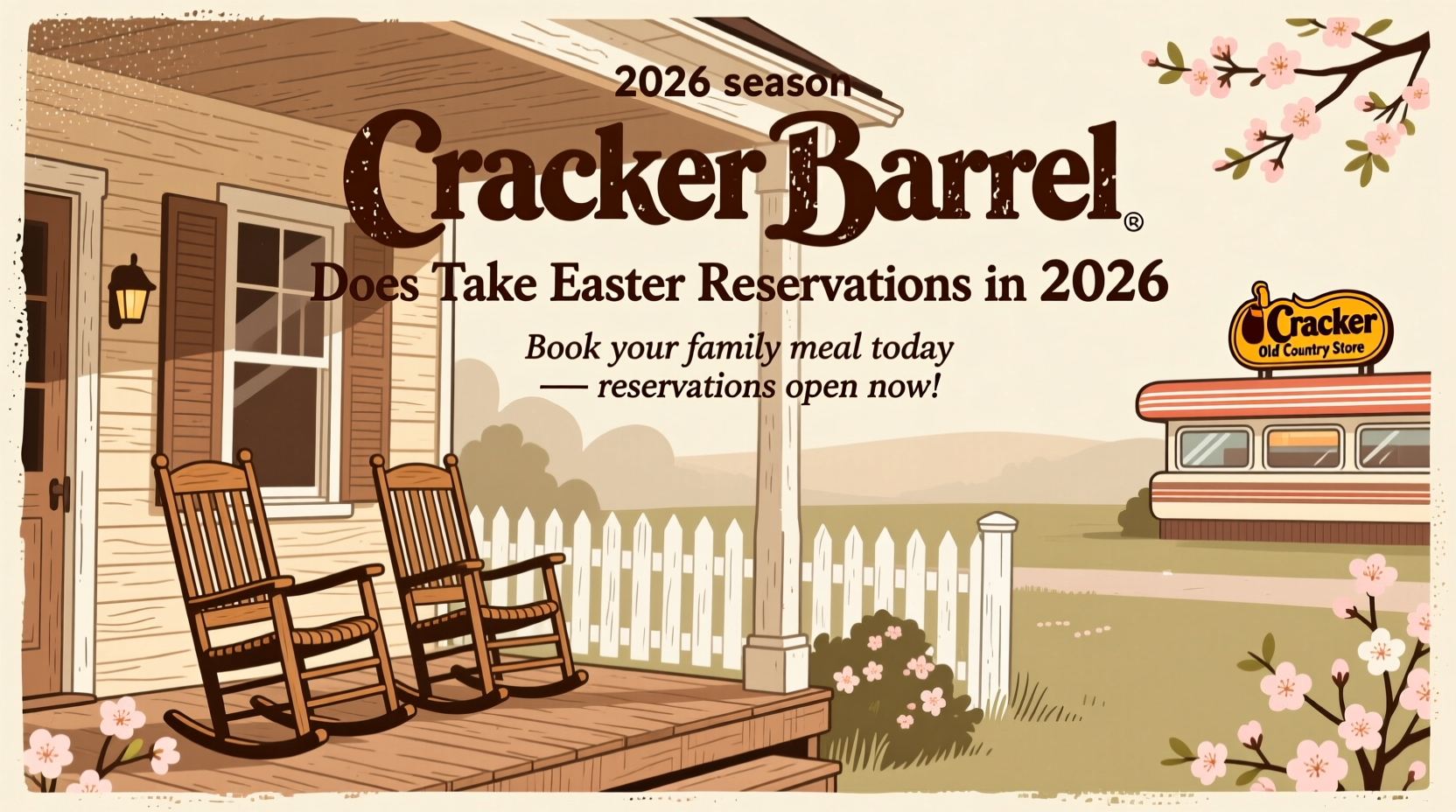 does cracker barrel take easter reservations