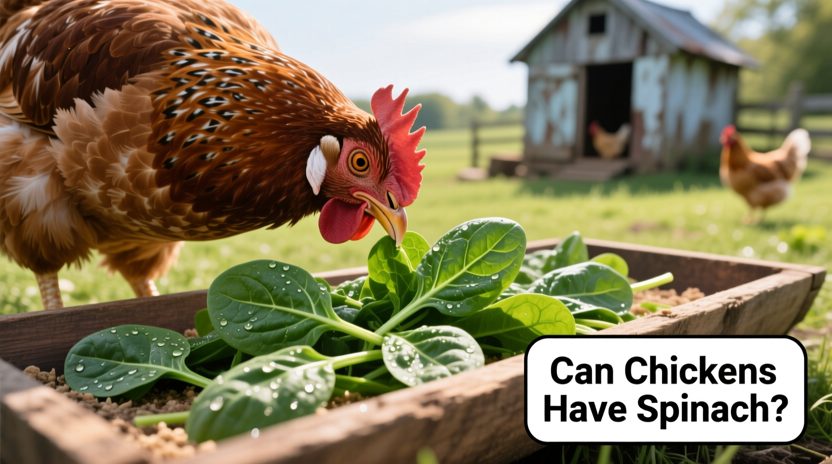 can chickens have spinach