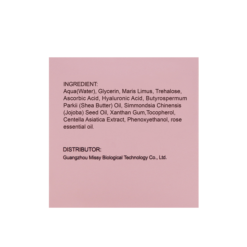 MISSY OEM/ODM Private Label Natural Organic Rose Essential oil Mud Mask Facial Organic Mask