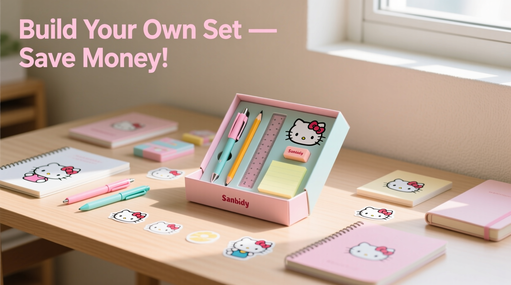 sanrio stationery set vs individual items is building your own cheaper