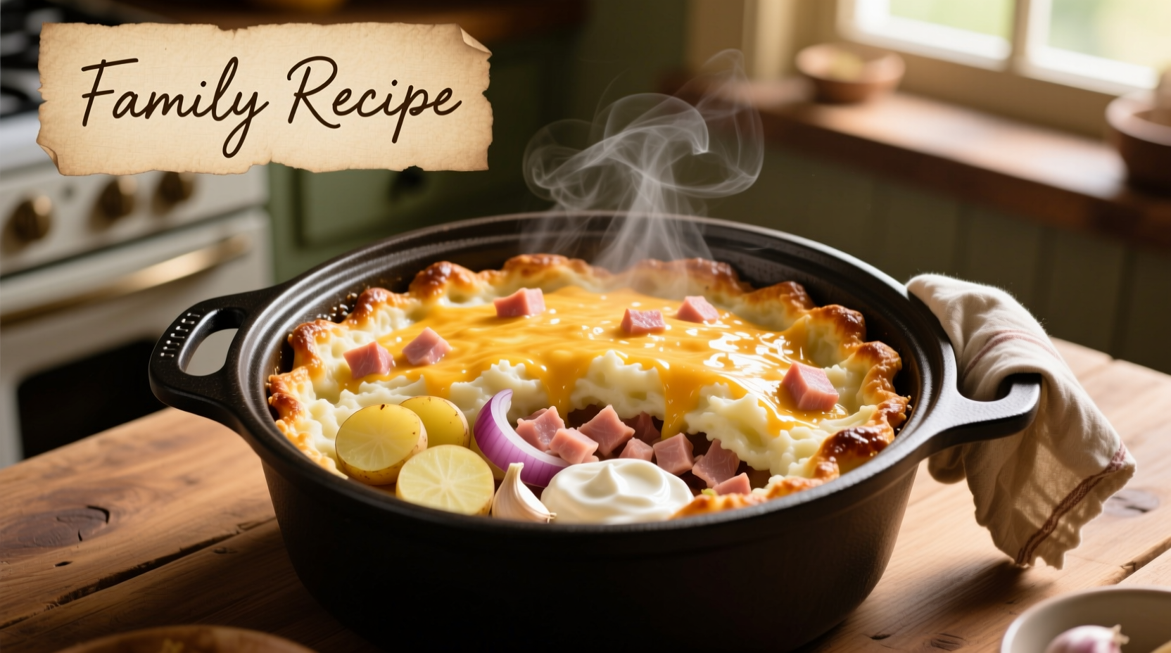 Perfect Potato and Ham Casserole Crock Pot Recipe