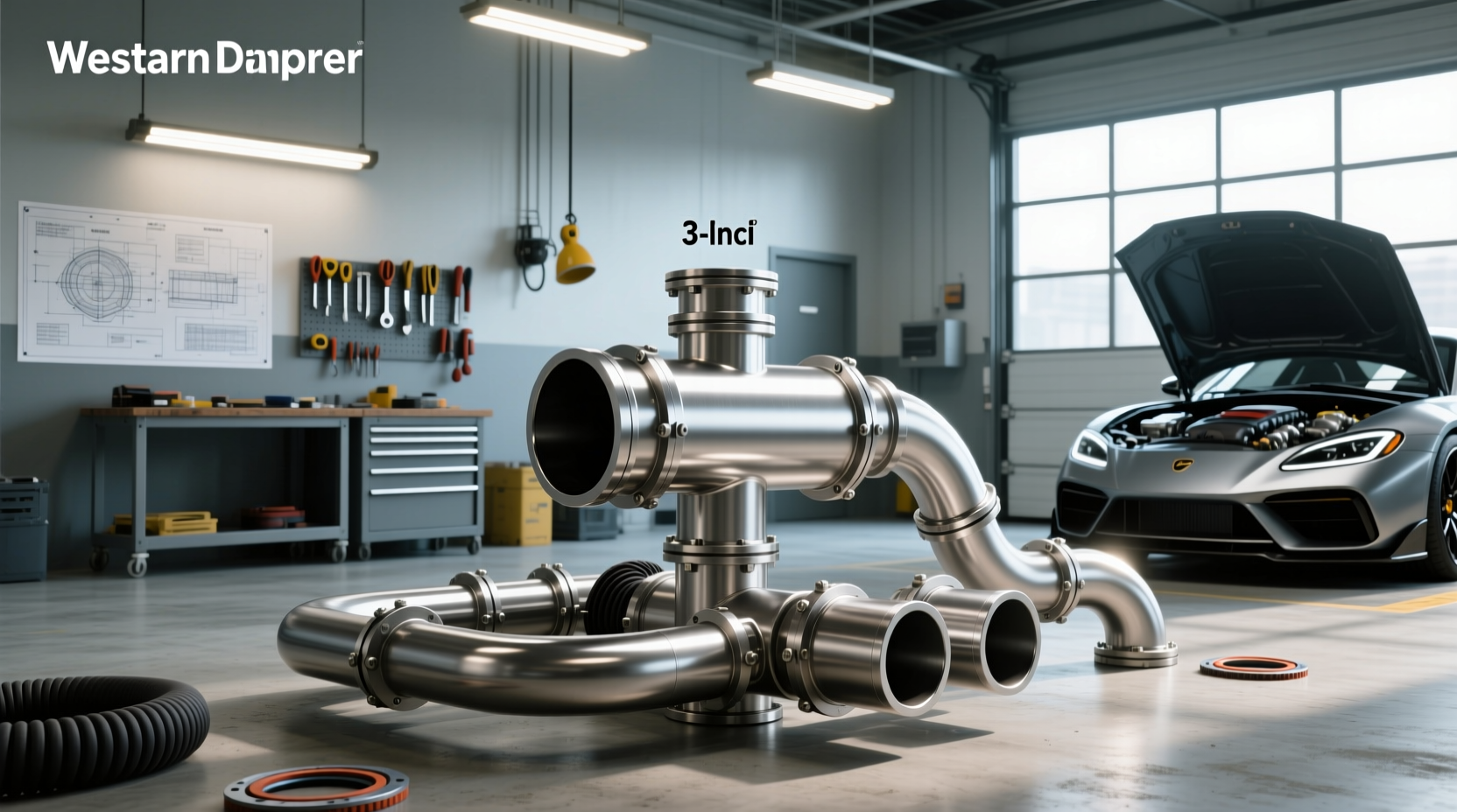 3 inch exhaust pipe connector guide